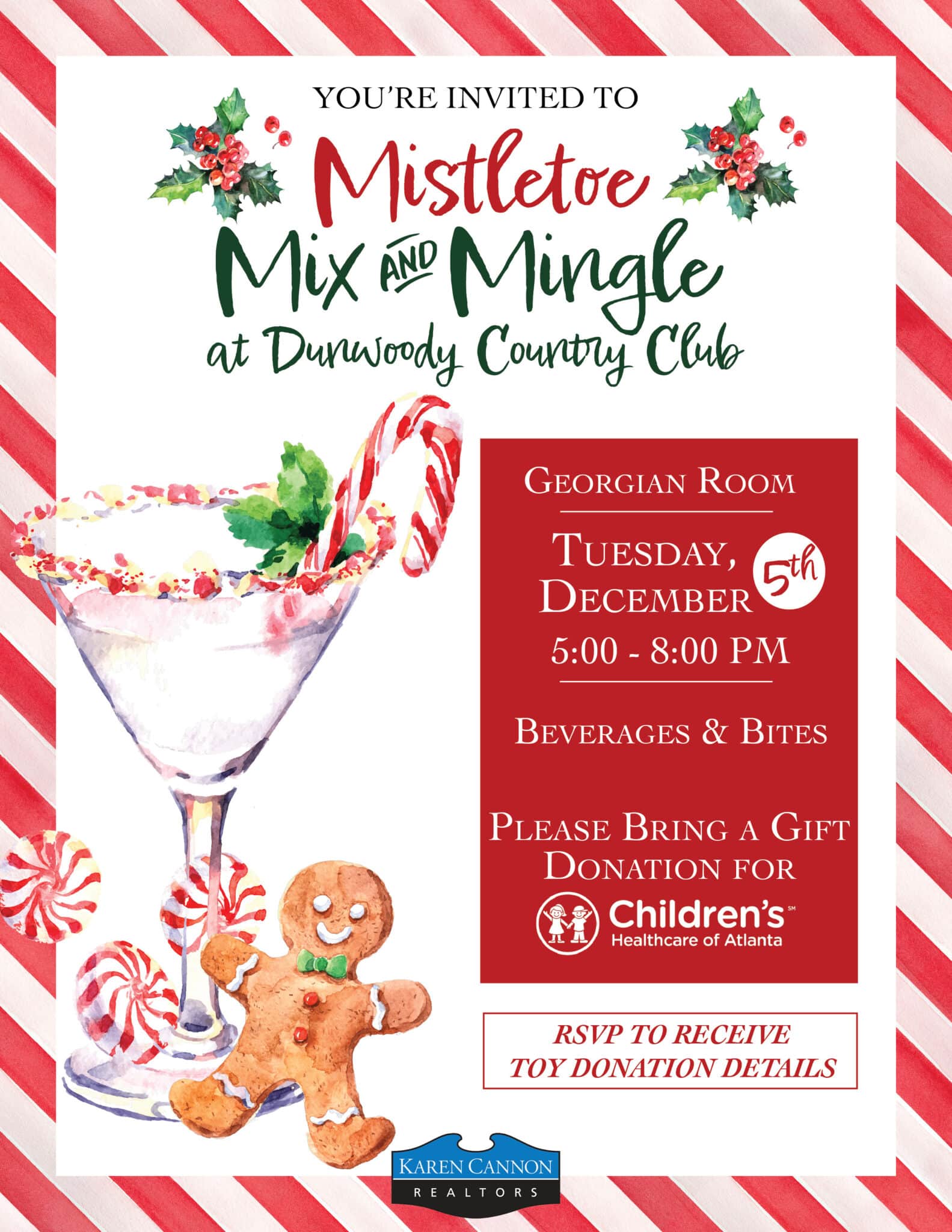 Mistletoe Mix & Mingle Invite